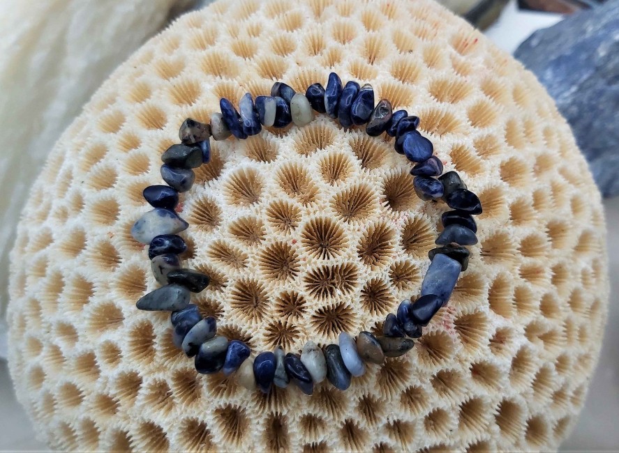 Bracelets reve de bijoux | Bracelet Perles Naturelles De Sodalite