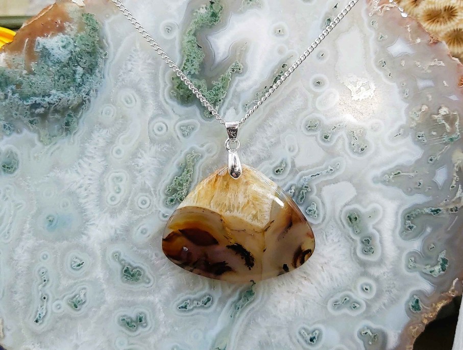 Colliers & Pendentifs reve de bijoux | Splendide Agate Du Montana