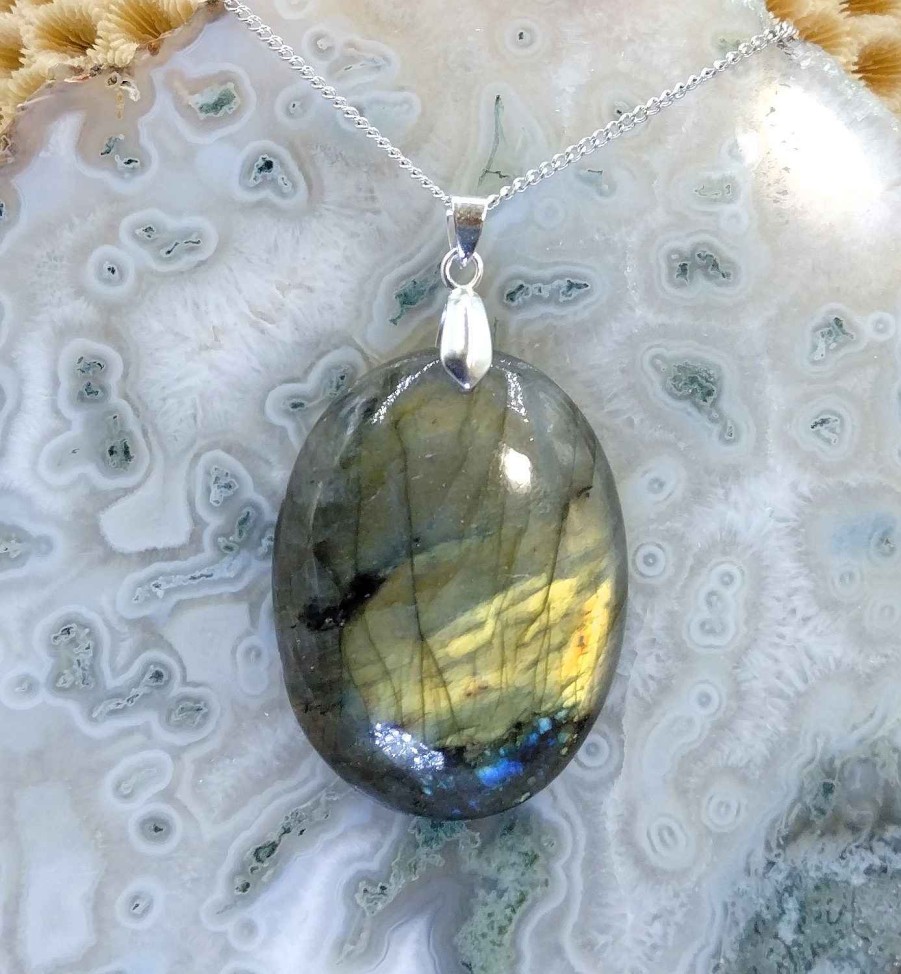 Colliers & Pendentifs reve de bijoux | Labradorite "Multi-Feux"