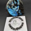 Bracelets reve de bijoux | Bracelet "Tonus Et Fluidit " - Perles Labradorite Bleue Et Cristal