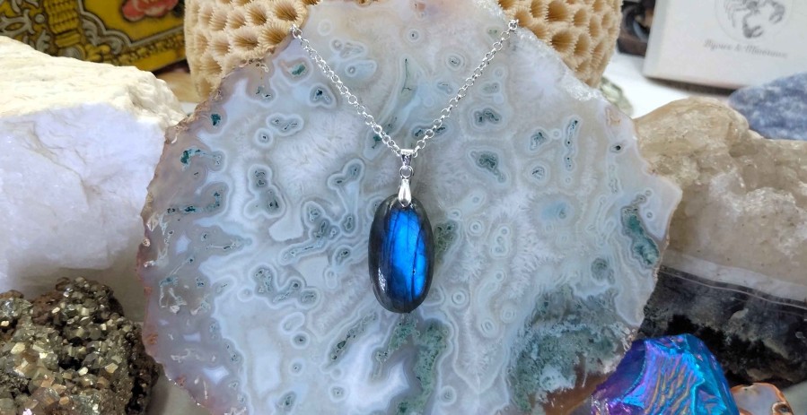 Colliers & Pendentifs reve de bijoux | Labradorite Bleue