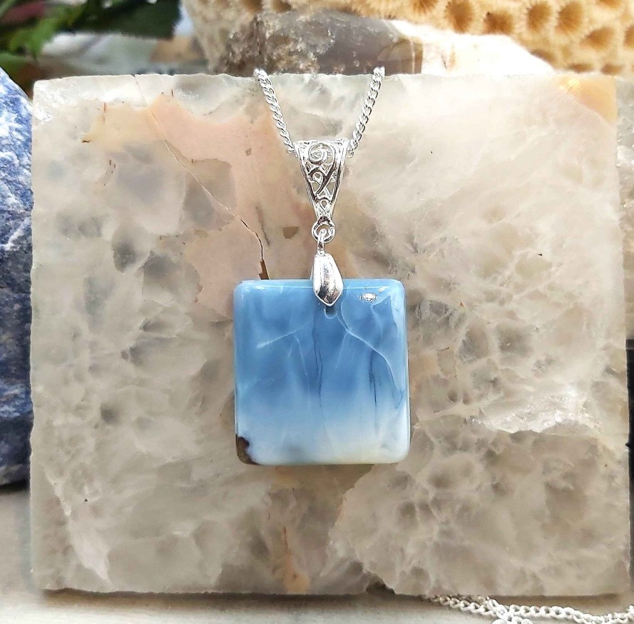 Colliers & Pendentifs reve de bijoux | Magnifique Opale Bleue Owyhee