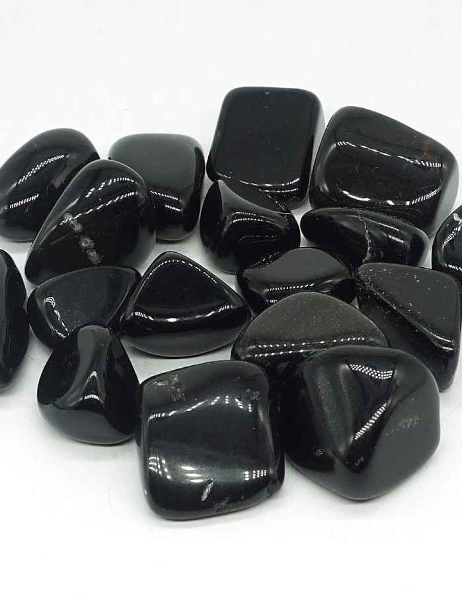 Pierres reve de bijoux | Pierres Roul Es Obsidienne Noire (Lot De 3 Pierres)