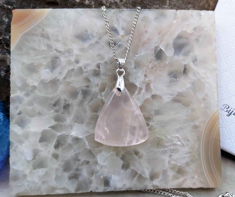 Colliers & Pendentifs reve de bijoux | Tr S Beau Pendentif Quartz Rose